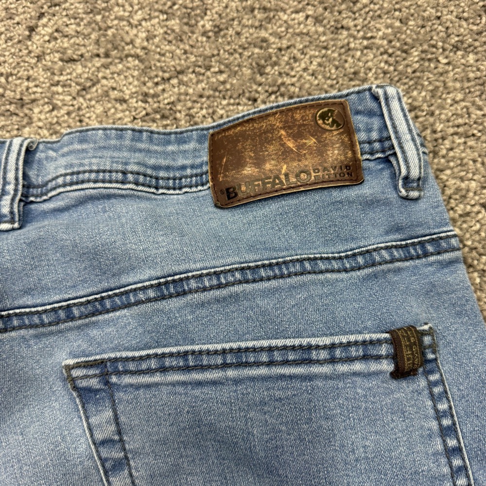 Buffalo David Bitton Jeans Mens 36x29 Blue Axel Slim Stretch Medium Wash Denim - Picture 7 of 10